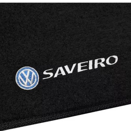 TAPETE SAVEIRO ROBUST 2019 A 2025 PRETO 2 PEÇAS