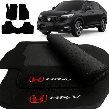 TAPETE CARPETE HRV 2022 A 2025 PRETO 3 PEÇAS