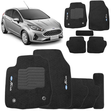 TAPETE CARPETE NEW FIESTA 2015 A 2023 PRETO 5 PEÇASTAPETE CARPETE NEW FIESTA 2015 A 2023 PRETO 5 PEÇAS