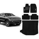 KIT TAPETES CARPETE PORTA MALAS + INTERNOS GRAND CHEROKEE 2014 A 2021