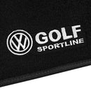 TAPETE CARPETE GOLF SPORTLINE MK4 MK5 MK6 PRETO 4 PEÇAS