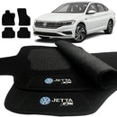 TAPETE CARPETE JETTA R-LINE 2018 A 2024 PRETO 4 PEÇAS
