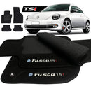 TAPETE CARPETE FUSCA TSI 2012 A 2019 PRETO BORDADO