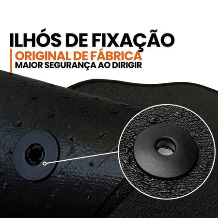 TAPETE BORRACHA PREMIUM L200 TRITON 2019 A 2025 3 PEÇAS