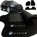 TAPETE CARPETE NIVUS 2020 A 2025 PRETO 3 PEÇAS