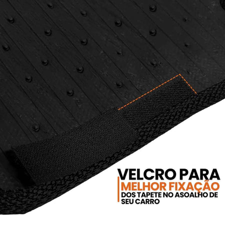 TAPETE BORRACHA PREMIUM L200 TRITON 2019 A 2025 3 PEÇAS