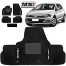 TAPETES CARPETE VOLKSWAGEN POLO MSI 2018 A 2023 PRETO 5 PEÇAS