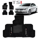 TAPETE CARPETE PASSAT TSI 2011 A 2017 PRETO BORDADO