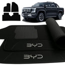 TAPETE CARPETE BYD SHARK 2023 A 2025 PRETO BORDADO 3 PEÇAS