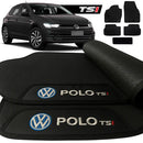 TAPETE BORRACHA PREMIUM POLO TSI 2018 A 2024 5 PEÇAS