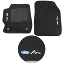 TAPETE CARPETE FORD KA 2014 A 2021 PRETO BORDADO 5 PEÇAS