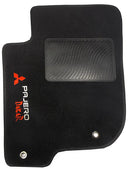 TAPETE CARPETE PAJERO DAKAR PRETO BORDADO 5 PEÇAS