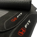 TAPETE CARPETE HONDA FIT 2004 A 2008 PRETO 4 PEÇAS