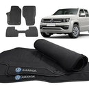 TAPETE BORRACHA PREMIUM AMAROK (COM PORTA COPOS)
