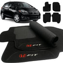 TAPETE CARPETE HONDA FIT 2015 A 2021 PRETO 5 PEÇAS