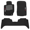 TAPETE CARPETE MITSUBISHI L200 TRITON SPORT 2017 A 2024 PRETO 3 PEÇAS