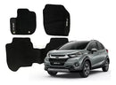 TAPETE CARPETE HONDA WRV 2017 A 2024 PRETO 3 PEÇAS