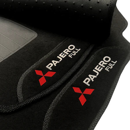 TAPETE CARPETE PAJERO FULL 2000 A 2021 BORDADO 4 PEÇAS
