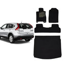 KIT TAPETES CARPETE PORTA MALAS + INTERNOS CR-V 2012 A 2018