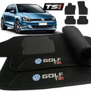 TAPETE CARPETE GOLF TSI 2014 A 2022 4 PRETO PEÇAS