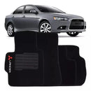 TAPETE CARPETE MITSUBISHI LANCER 2008 A 2018 PRETO 4 PEÇAS