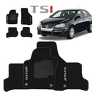 TAPETE CARPETE JETTA TSI 2007 A 2010 PRETO BORDADO