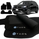 TAPETE CARPETE TAOS 2021 A 2024 PRETO 3 PEÇAS