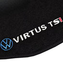 TAPETE CARPETE VIRTUS TSI 2018 A 2023 PRETO BORDADO