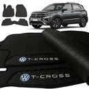 TAPETE BORRACHA PREMIUM T-CROSS 2018 A 2024 3 PEÇAS