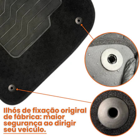 KIT TAPETES CARPETE PORTA MALAS + INTERNOS COMPASS 2016 A 2024