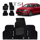 TAPETE CARPETE JETTA TSI 2011 A 2017 PRETO BORDADO