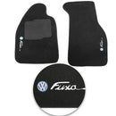 TAPETE CARPETE VOLKSWAGEN NEW BEETLE-FUSCA 2000 A 2010 PRETO 3 PEÇAS