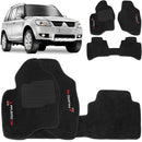 TAPETE CARPETE MITSUBISHI PAJERO TR4 2000 A 2014 PRETO 3 PEÇAS