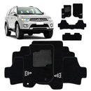 TAPETE CARPETE PAJERO DAKAR 7 LUGARES 2008 A 2015 PRETO 4 PEÇAS