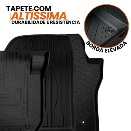 TAPETE BANDEJA COMMANDER 2016 A 2024 PRETO 5 PEÇAS