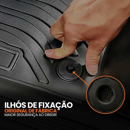 TAPETE BANDEJA COMMANDER 2016 A 2024 PRETO 5 PEÇAS