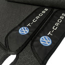 TAPETE BORRACHA PREMIUM T-CROSS 2018 A 2024 3 PEÇAS